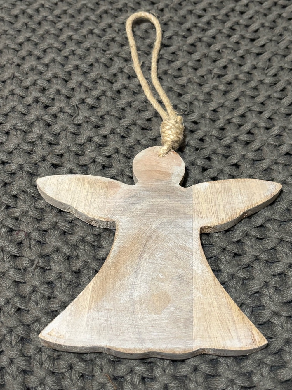 NWOT Holiday Time Wooden Angel Ornament